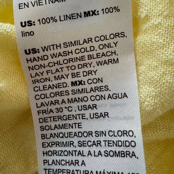 Chico’s Linen Pintuck Detail Top – Size 2 (U.S. L) - Picture 7 of 7